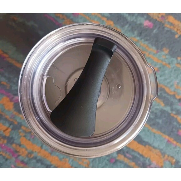 Starbucks Tumbler Stainless Steel 20oz Black Green Logo W Lid 2018 Traveler - Picture 5 of 6